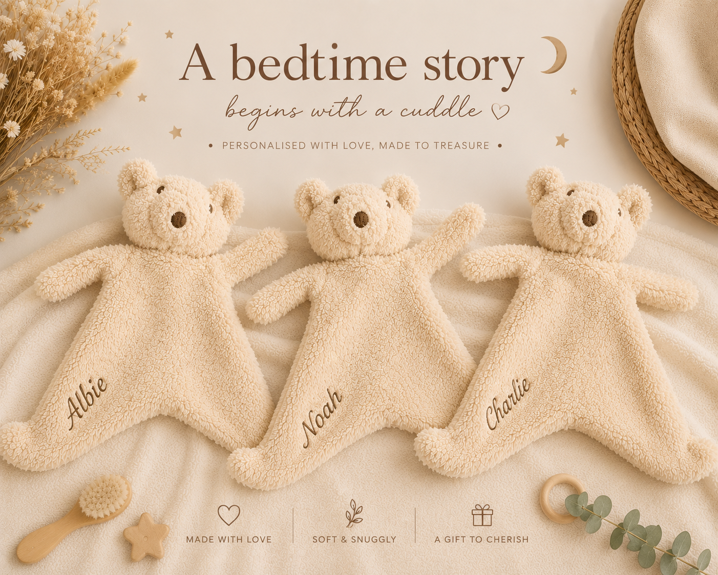 Cute snuggly Comfort Bear - Keepsake