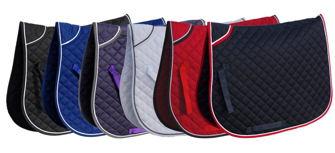 Personalised embroidered Saddle pad - equestrian saddle cloth