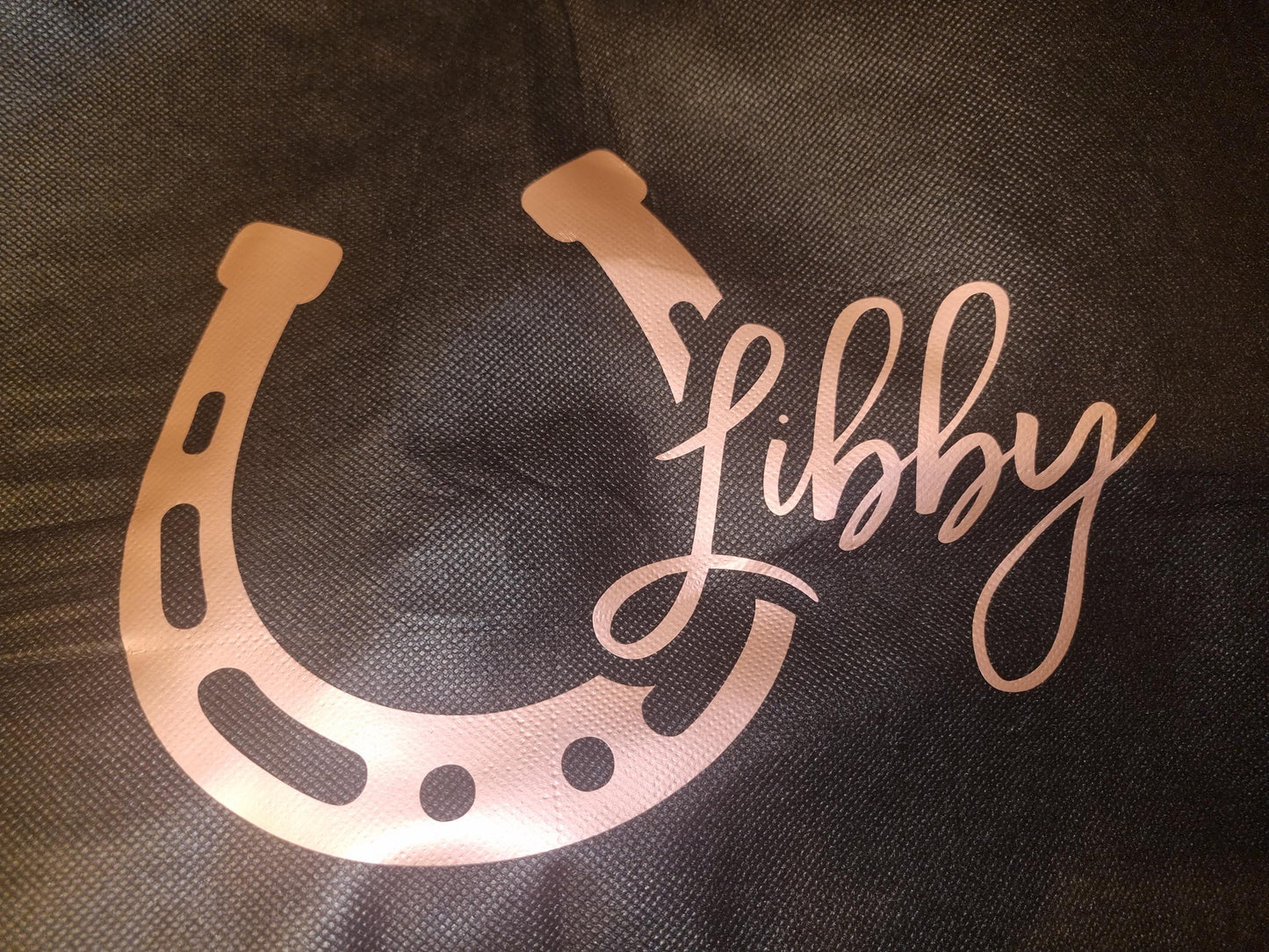 Personalised Equestrian Saddle pad bag - ideal for Pony or Cob Holder, numnah,  horse, pony club, competitions Gift with handle