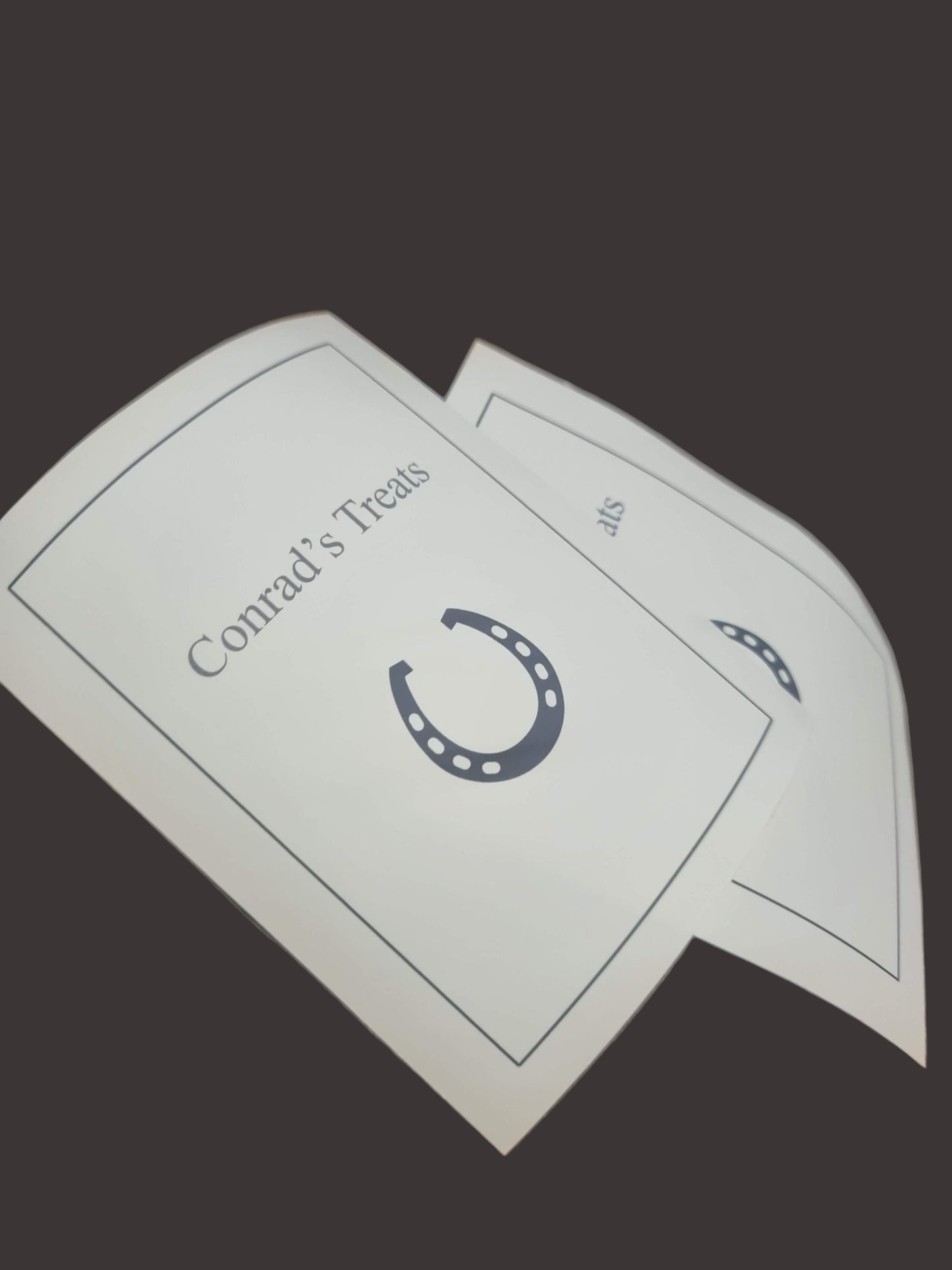 Horse treats labels - equestrian feed personlised