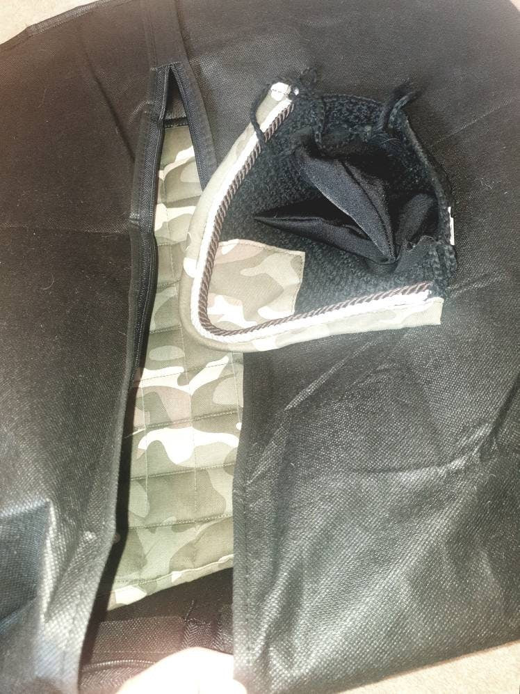 Personalised Equestrian Saddle pad bag - ideal for Pony or Cob Holder, numnah,  horse, pony club, competitions Gift with handle