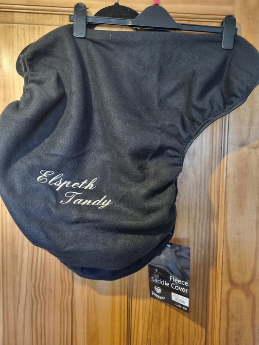 personalised horse saddle cover - Fleece, embroidery Tack protector