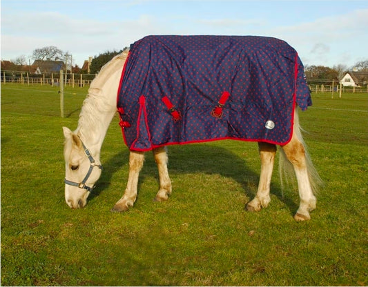 Lite weight turn out spotty horse rug.. waterproof
