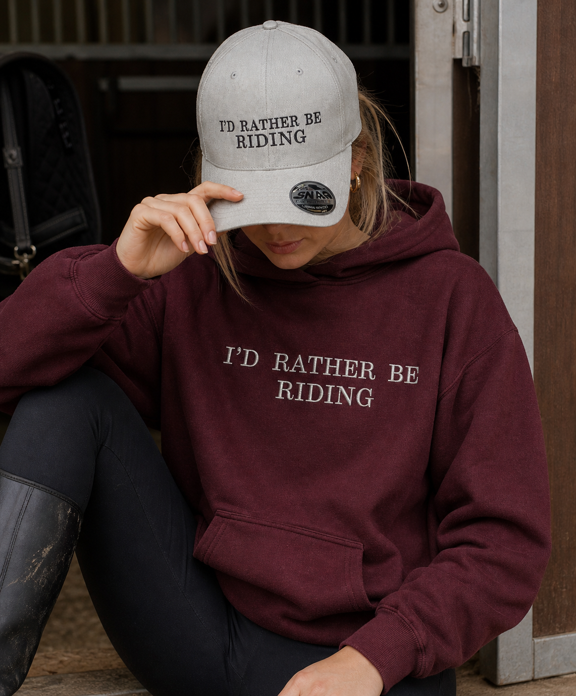 I'D RATHER BE RIDING Hoodie