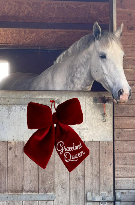 Stable Bow - Christmas day new pony, stable decoration