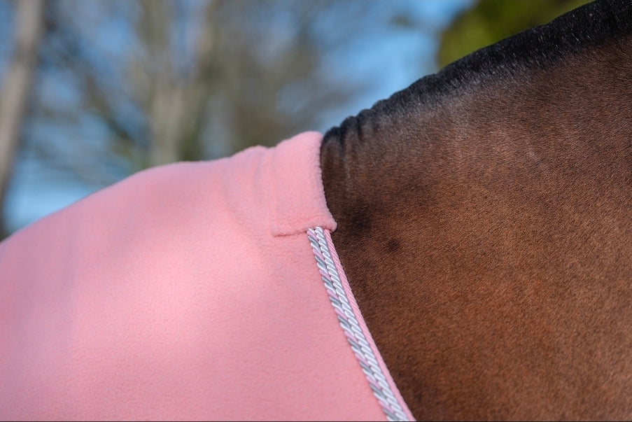 Personalised sorbet Fleece rug and matching head collar